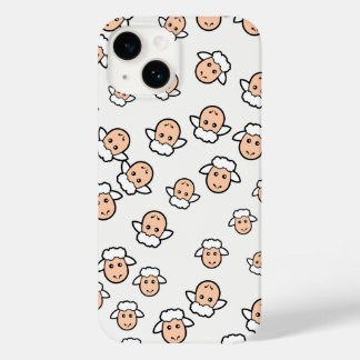 Coque Pour iPhone 14 Mouton Visage mignon pour les enfants