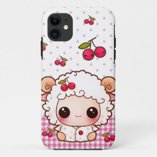 Case-Mate iPhone Case Moutons de bébé de Kawaii et cerises mignonnes