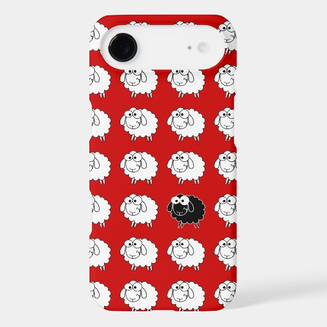 Coques Case-Mate iPhone Moutons noirs (Verso)