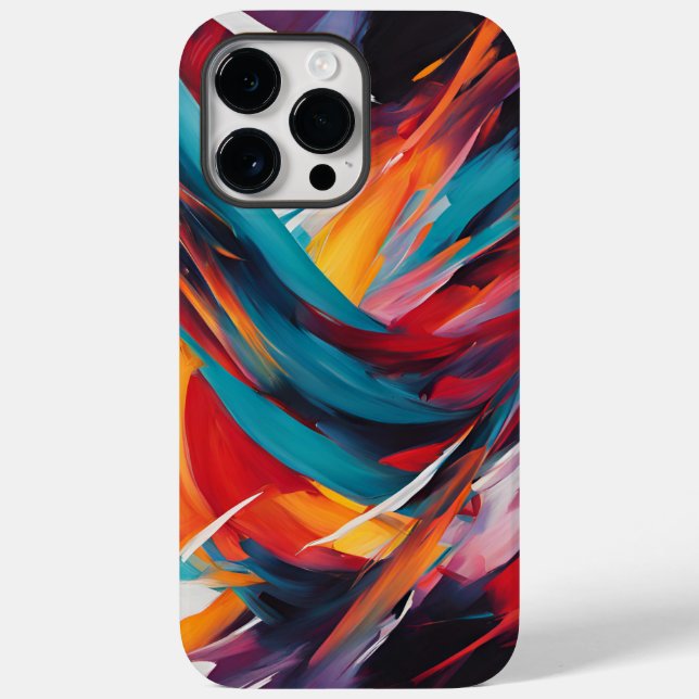 Coques Case-Mate iPhone Mouvement de couleurs Abstrait (Verso)