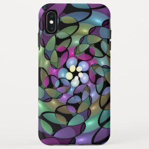 Case-Mate iPhone Case Mouvements colorés Abstrait Trippy Fractal Art