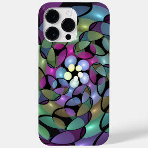 Coque Pour Pour iPhone 14 Pro Max Mouvements colorés Abstrait Trippy Fractal Art