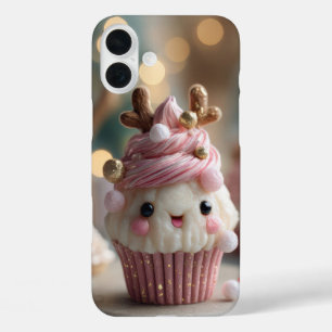 Coques iPhone 16 Plus Muffin de Noël mignon style Kawaii