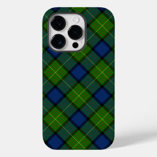 Coque Pour iPhone 14 Pro Muir Moore écossais vert bleu plaid