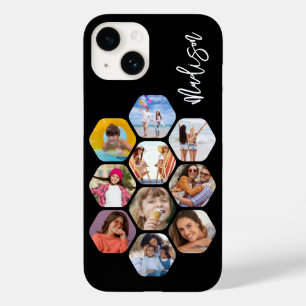 Coque Pour iPhone 14 Multiphoto Collage simple moderne personnalisé