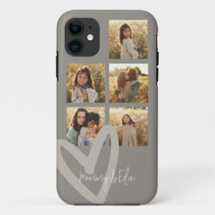 Case-Mate iPhone Case Mummy multi photo taupe coeur élégant