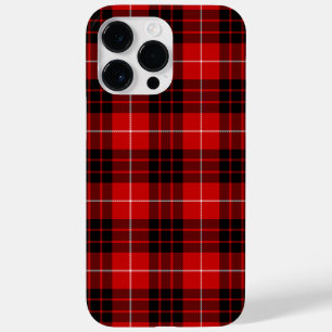 Coque Pour Pour iPhone 14 Pro Max Munro tartan rouge noir plaid