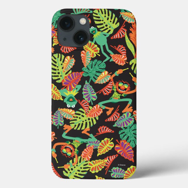 Coques Case-Mate iPhone Muppets | Kermite tropical et Motif animal (Verso)