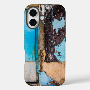 Coque Pour iPhone 16 Mur bleu et porte