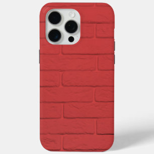Coque iPhone 15 Pro Max mur de briques rouges