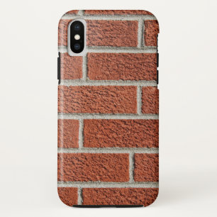 Coque iPhone X mur de briques rouges rustique