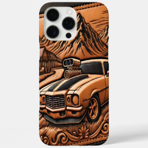 Coques iPhone 16 Pro Max Muscle Car dans un paysage onirique