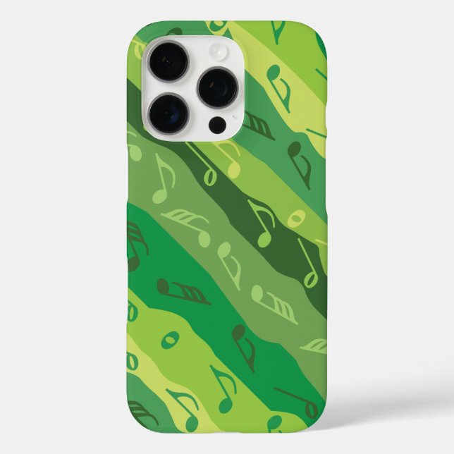 Coques Case-Mate iPhone Music Note Stripes Greens (Verso)
