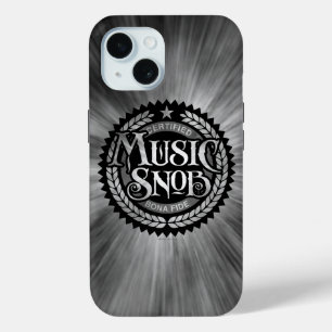 Coque Pour iPhone 15 Music Snob - amoureux de musique amusante