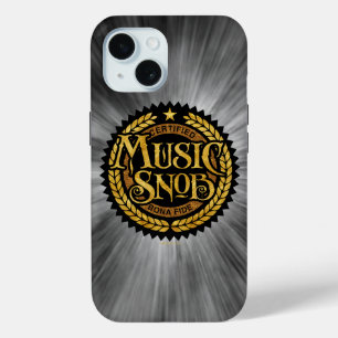 Coque Pour iPhone 15 Music Snob - amoureux de musique amusante