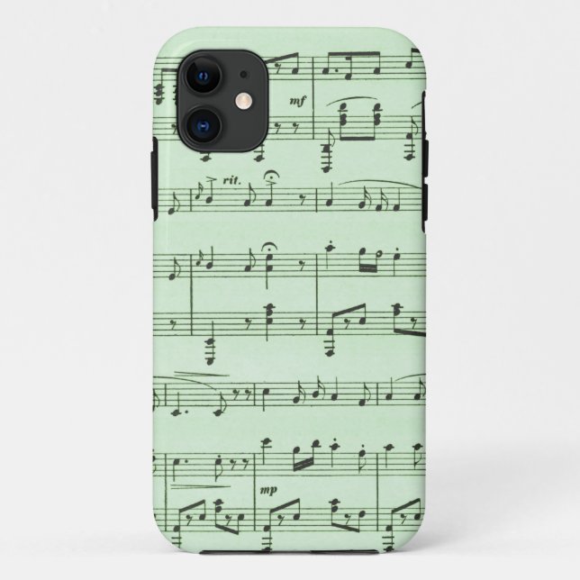 Coques Case-Mate iPhone Musique en feuille verte (Dos)