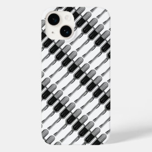 Coque Pour iPhone 14 Musique Vintage, Microphone Rétro Ancien Style
