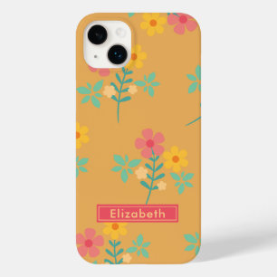 Coque Pour iPhone 14 Plus Mustard Retro Daisy Bouquet