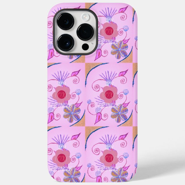 Coques Case-Mate iPhone My Little Princess : Baby Pink Vector Inspirationa (Verso)