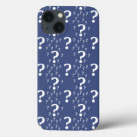 Mystère question marque énigme puzzle bleu Coque-M