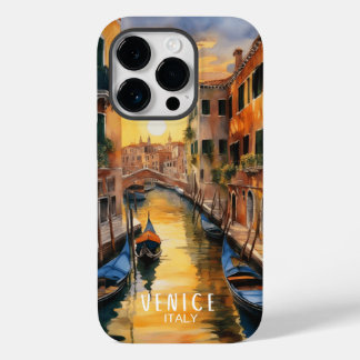 Coque Pour iPhone 14 Pro Mystérieusement beau coucher de soleil à Venise
