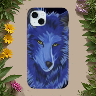 Coques iPhone 16 Mystic Blue Wolf