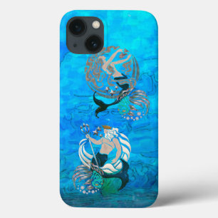 Etui iPhone 13 Mythe des mers Art populaire du Nouvel Âge