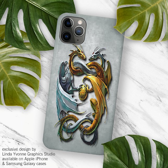 Coques Case-Mate iPhone Mythique Dragons celtiques Imaginaire tatouage Art (Créateur téléchargé)