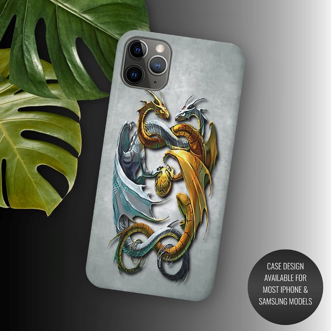 Coques Case-Mate iPhone Mythique Dragons celtiques Imaginaire tatouage Art (Créateur téléchargé)