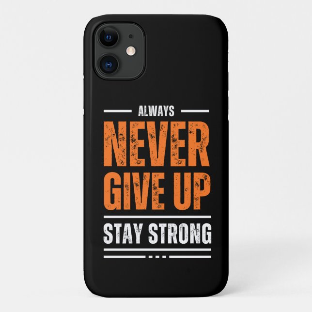 Coques Case-Mate iPhone n'abandonne jamais (Dos)