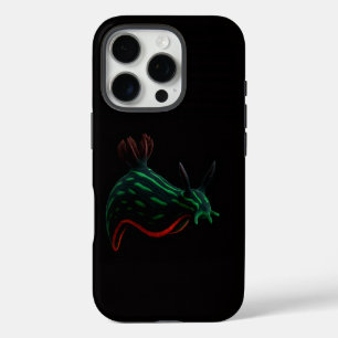 Coques iPhone 16 Pro Nacre noir Luxe iPhone 16 Pro, Limace de mer néon
