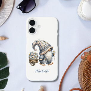 Coque Pour iPhone 16 Nain de fleurs de marguerite personnalisé avec mon