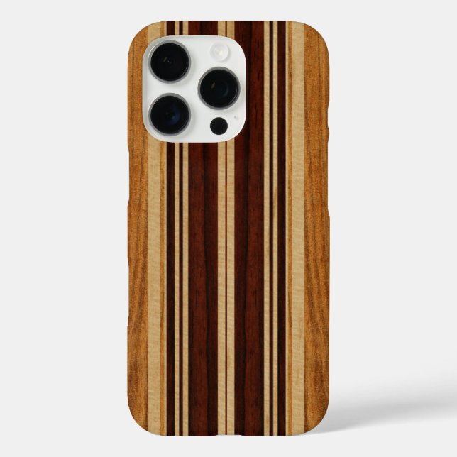 Coques Case-Mate iPhone Nalu Lua Faux Koa Bois Surf (Verso)