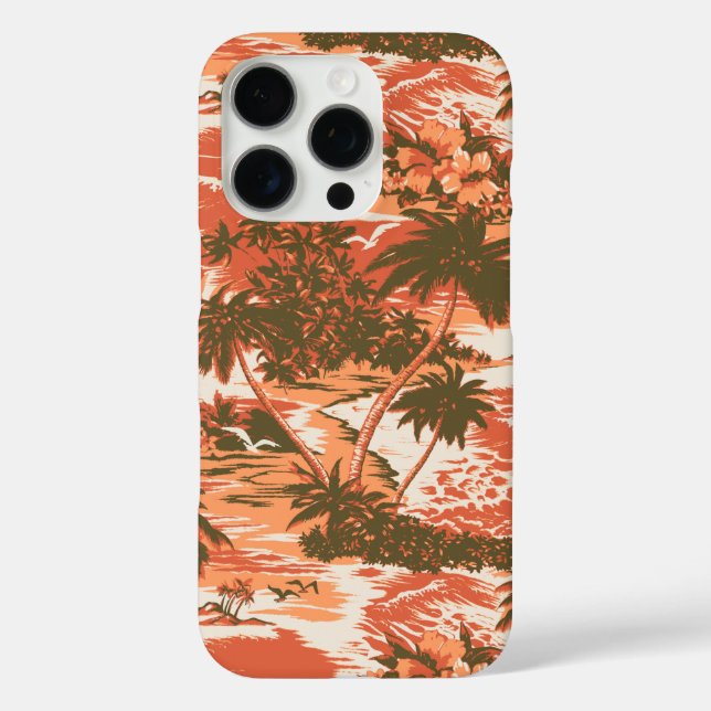 Coques Case-Mate iPhone Napili Bay Hawaiian Tropical Orange (Verso)