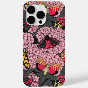 Coque Pour Pour iPhone 14 Pro Max Nappes phréatiques à hydrangée rose