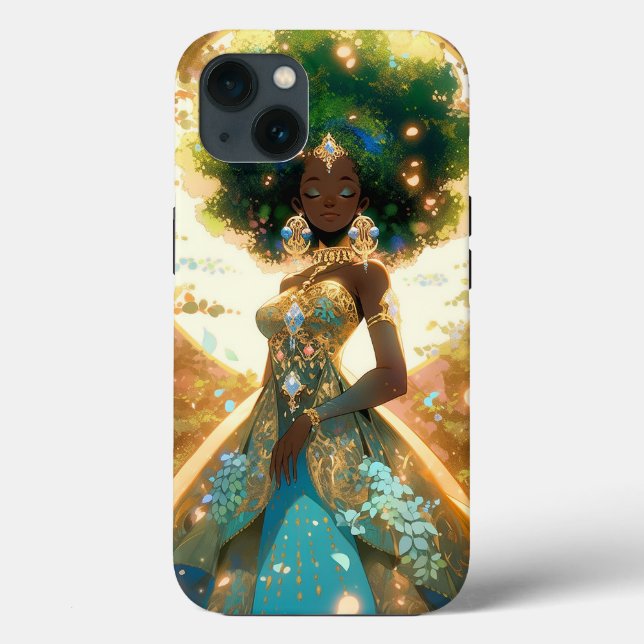 Coques Case-Mate iPhone Nature Déesse Imaginaire afro-américain Art (Verso)