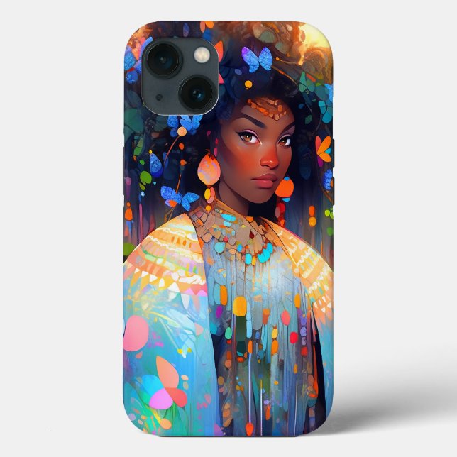 Coques Case-Mate iPhone Nature Déesse Imaginaire afro-américain Art (Verso)