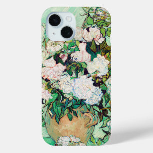Coque Pour iPhone 15 Nature morte Roses dans un vase par Vincent van Go