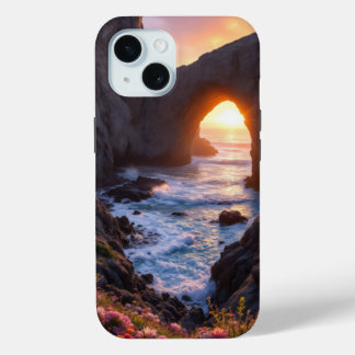Coque Pour iPhone 15 Nature's Gateway: The Flowering Sea Arch