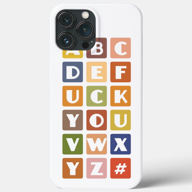 Coques Case-Mate iPhone Naughty Alphabets iPhone 4 case-mate (Verso)