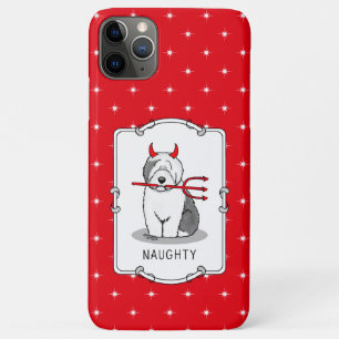 Case-Mate iPhone Case Naughty Devil Old English Sheepdog (Gris 1)