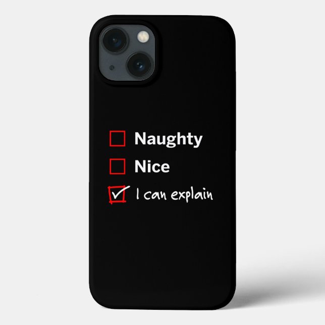 Coques Case-Mate iPhone Naughty Nice - Je Peux Expliquer (Verso)