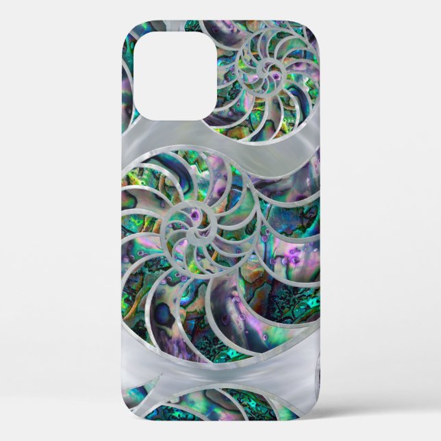Coques Case-Mate iPhone Nautilus Shell Abalone et Pearl (Verso)