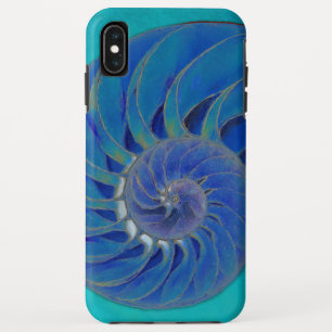 Case-Mate iPhone Case Nautilus Shell dans le bleu