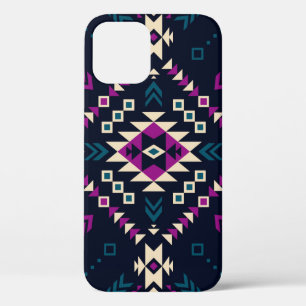 Case-Mate iPhone Case Navajo tribal foncé, géométrique vintage.
