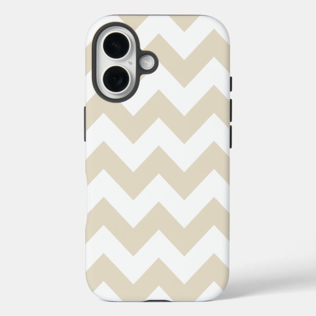 Coques Case-Mate iPhone Navajo White Neutral Chevrons (Verso)
