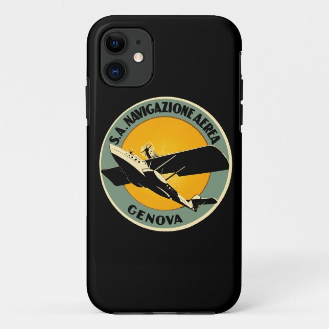 Coques Case-Mate iPhone Navigazione Aerea ~ Genova (Dos)