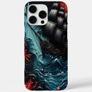 Coques iPhone 16 Pro Max Navire Majestueux Naviguant Dans Les Eaux Turbulen