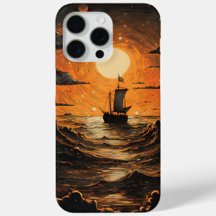 Coque iPhone 15 Pro Max Navire naviguant la nuit