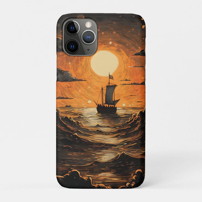 Coques Case-Mate iPhone Navire naviguant la nuit (Dos)